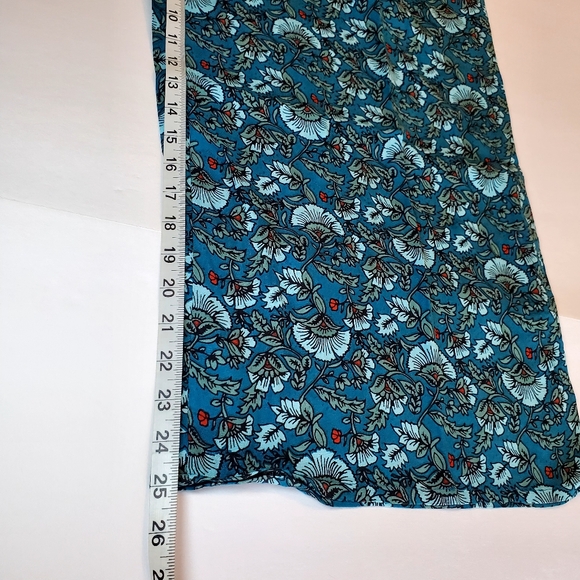 NWT Band of the Free Elise Teal Floral Wide Leg Boho Pants Sz L - Picture 7 of 9